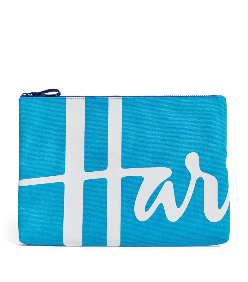 Harrods Harrods Large Cotton Logo Pouch