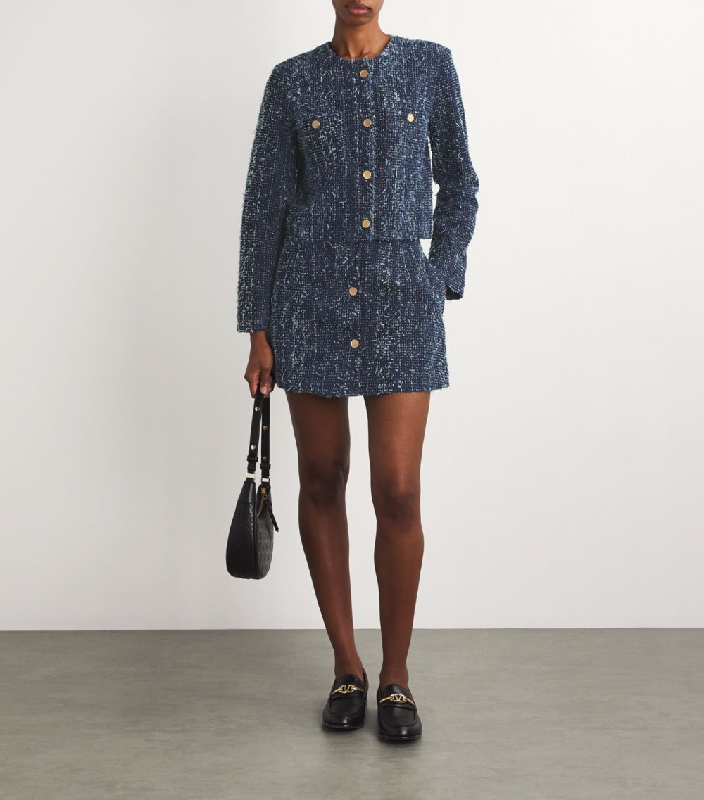 Frame Frame Denim Bouclé Mini Skirt