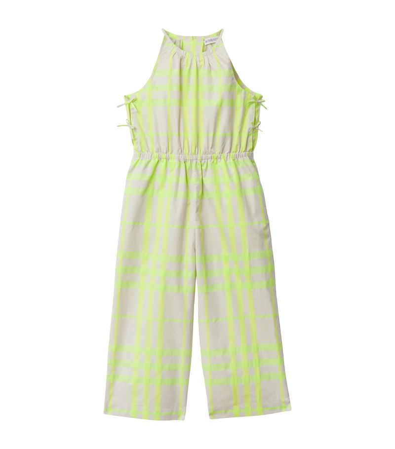 Burberry Burberry Kids Check Print Jumpsuit (3-14 Years)
