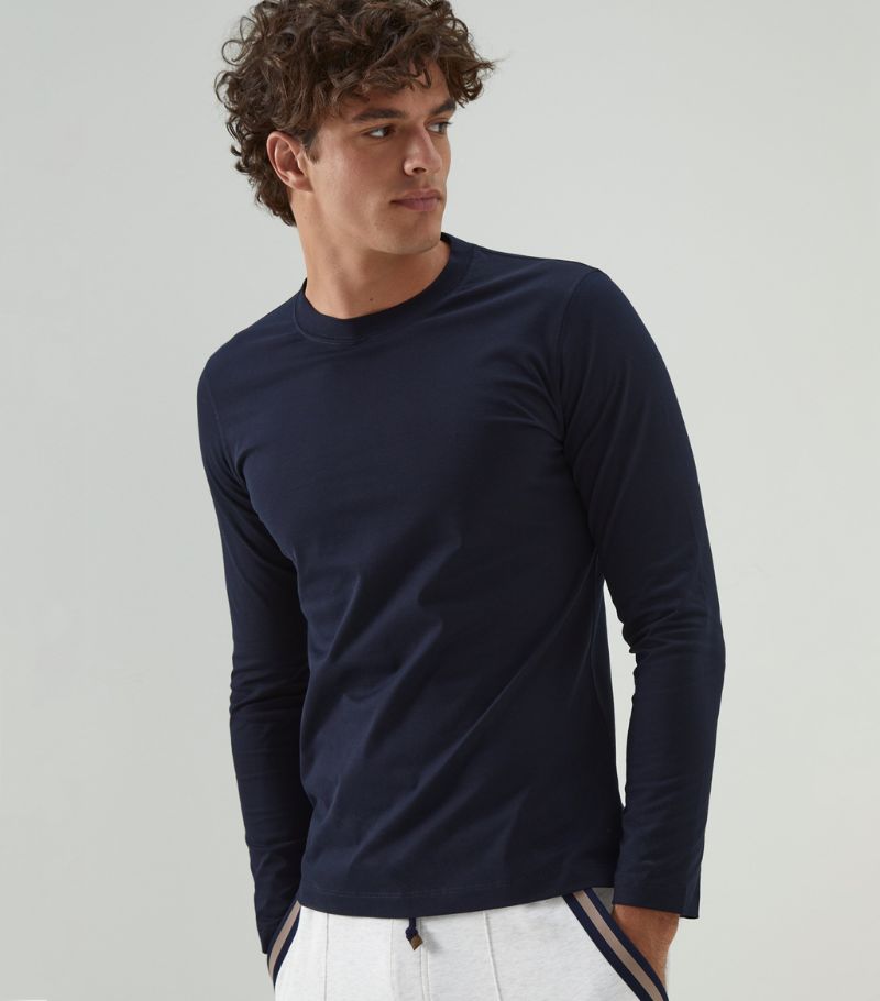 Brunello Cucinelli Brunello Cucinelli Cotton Long-Sleeved T-Shirt