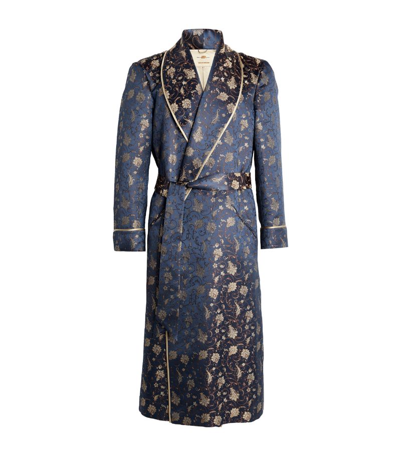  Daniel Hanson Silk Paisley-Jacquard Robe