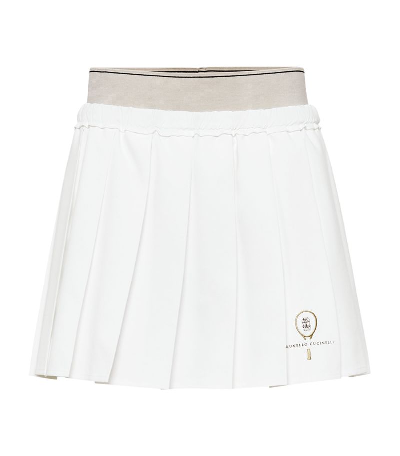 Brunello Cucinelli Brunello Cucinelli Poplin Pleated Tennis Skirt