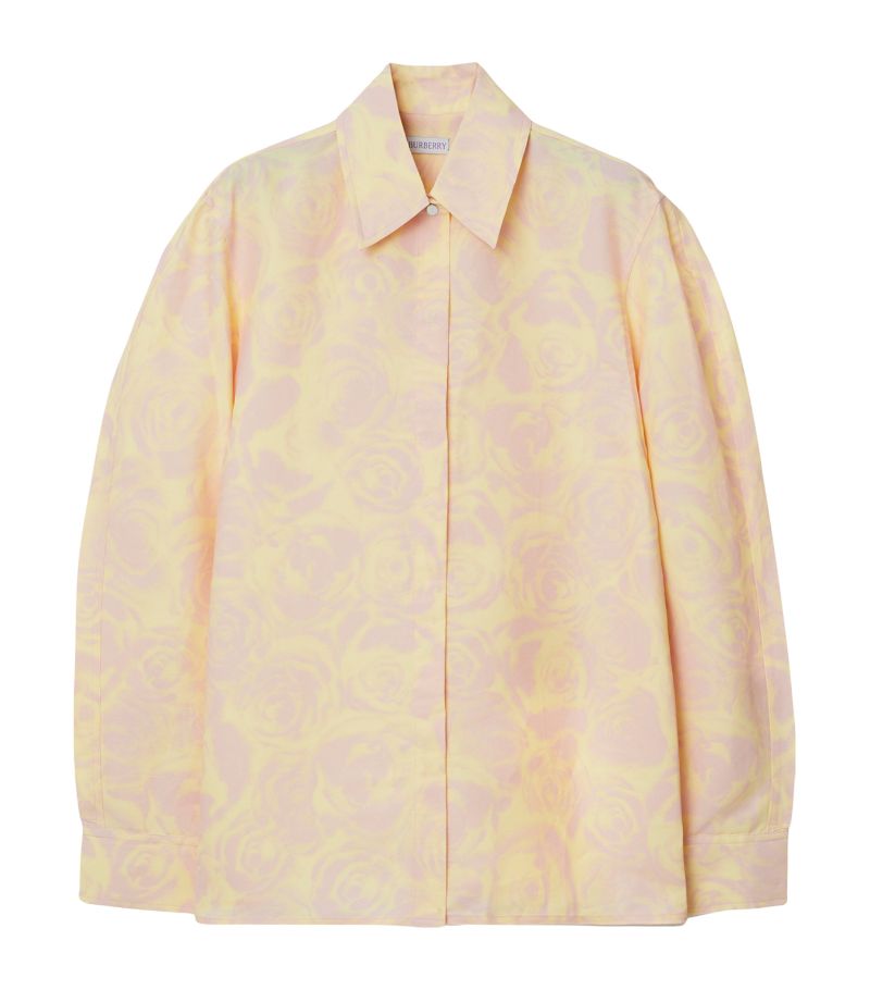 Burberry Burberry Taffeta Rose Print Shirt