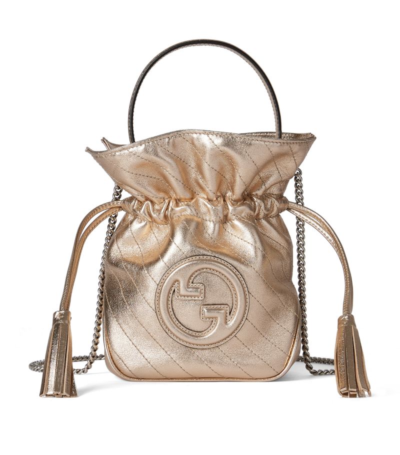 Gucci Gucci Mini Leather Blondie Bucket Bag