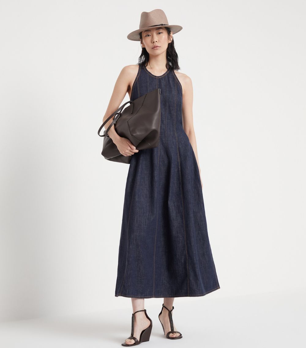 Brunello Cucinelli Brunello Cucinelli Lightweight Denim Seam-Detail Dress