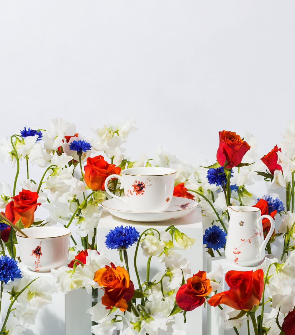 Richard Brendon Richard Brendon X V & A Dragon Flower Teacup And Saucer Set