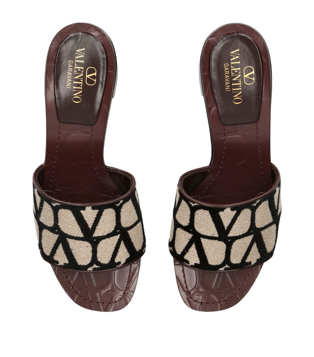 VALENTINO GARAVANI Valentino Garavani Toile Iconographe Mules 60