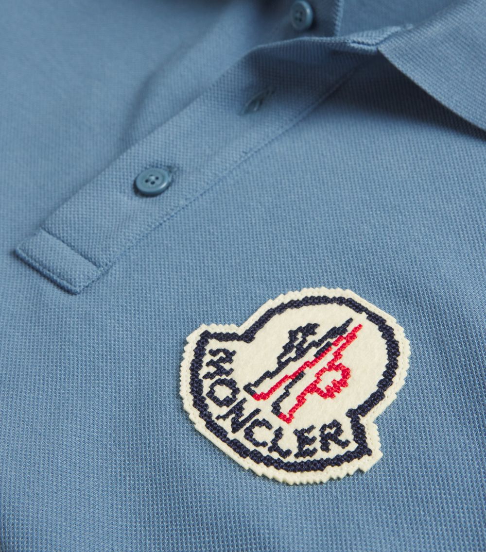 Moncler Moncler Piqué Cotton Logo Polo Shirt