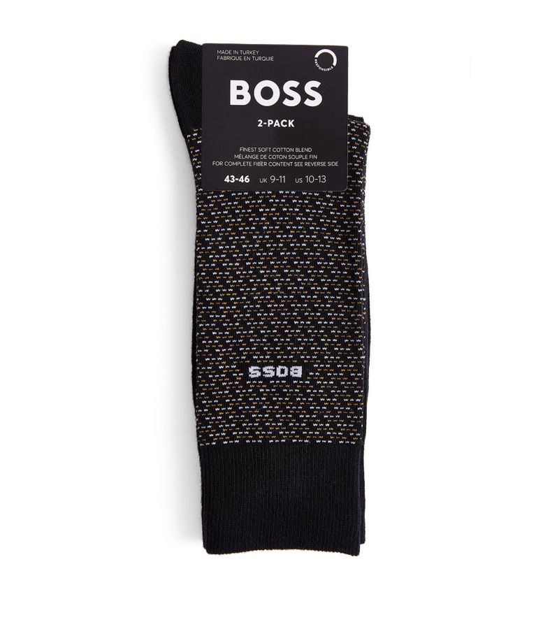 BOSS Boss Mini Pattern Socks (Pack Of 2)