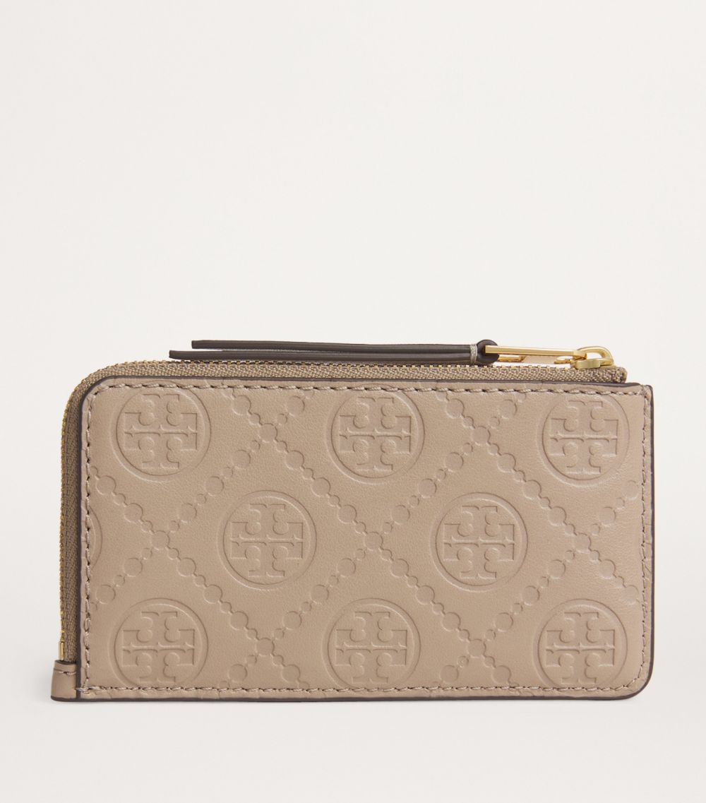 Tory Burch Tory Burch Leather Monogram Card Holder