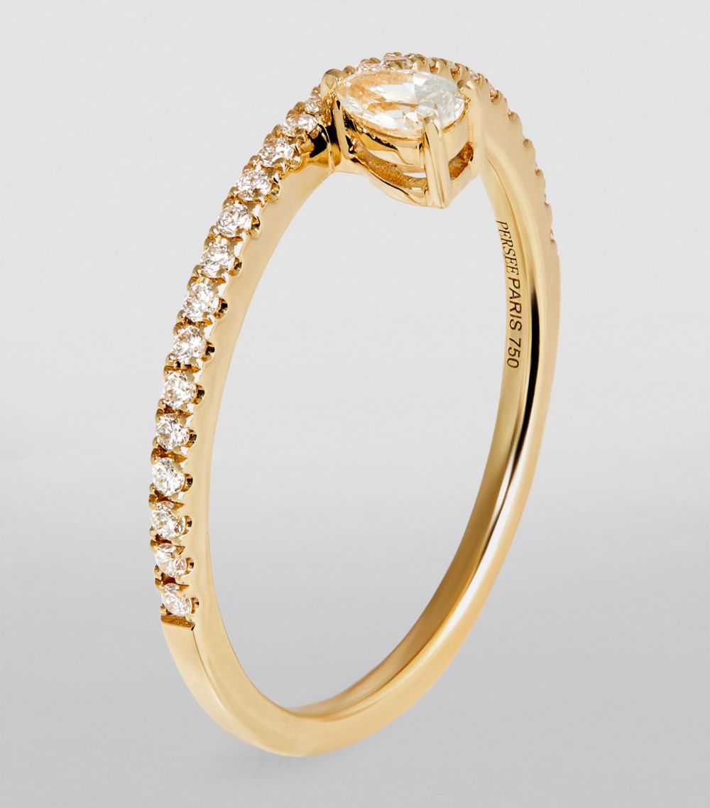 Persée Persée Yellow Gold And Diamond Héra Ring