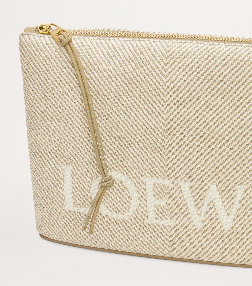 Loewe Loewe Jacquard Logo Oblong Pouch