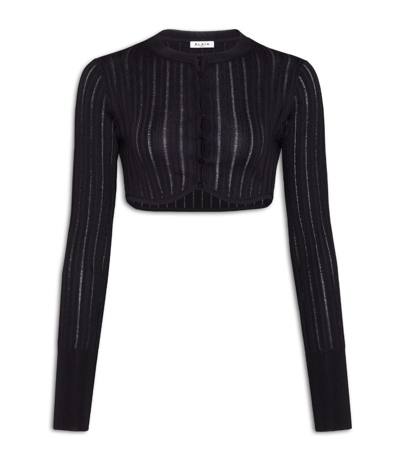 Alaïa Alaïa Cropped Cardigan