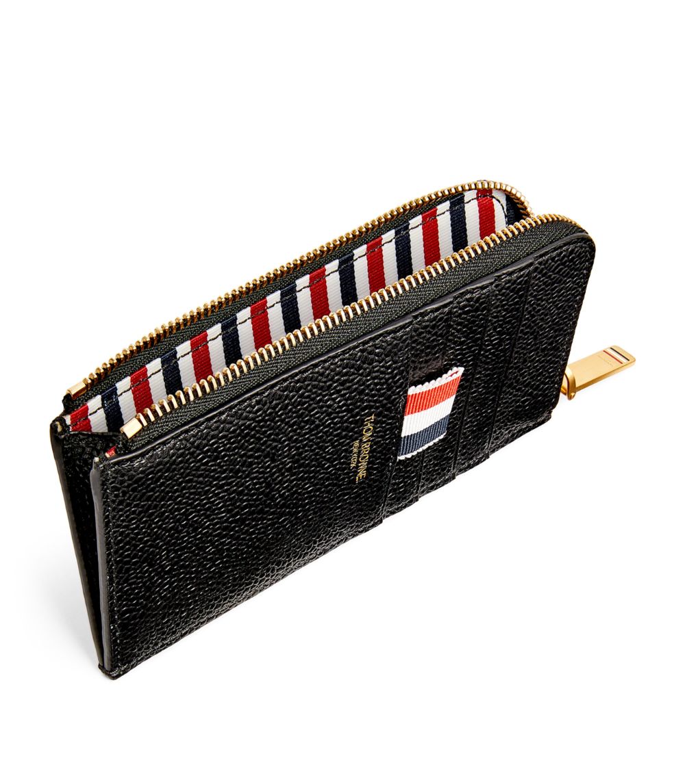 Thom Browne Thom Browne Leather Half-Zip Wallet