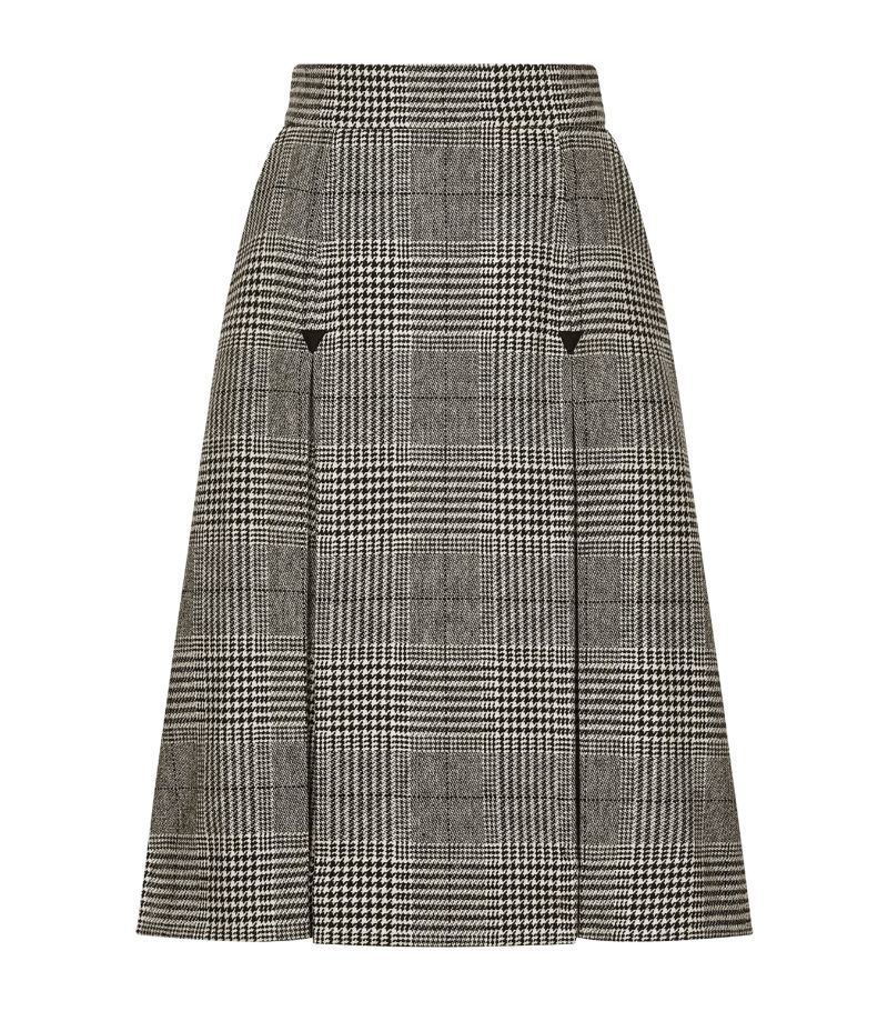 Dolce & Gabbana Dolce & Gabbana Wool-Blend Plaid Midi Skirt