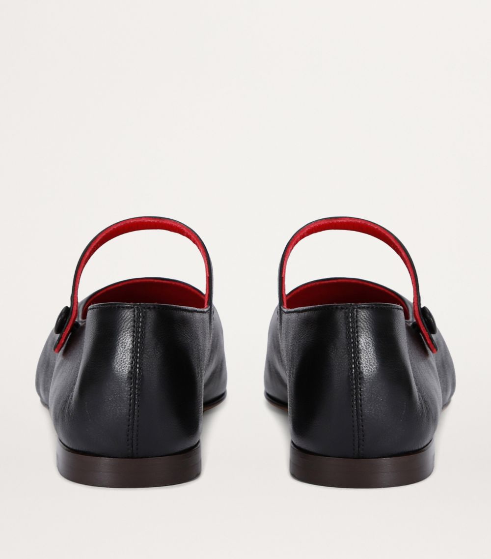 Mansur Gavriel Mansur Gavriel Leather Mary Jane Flats