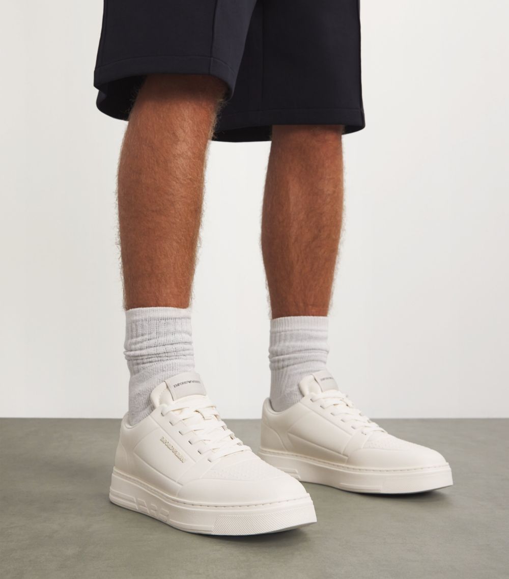 Emporio Armani Emporio Armani Leather Low-Top Sneakers