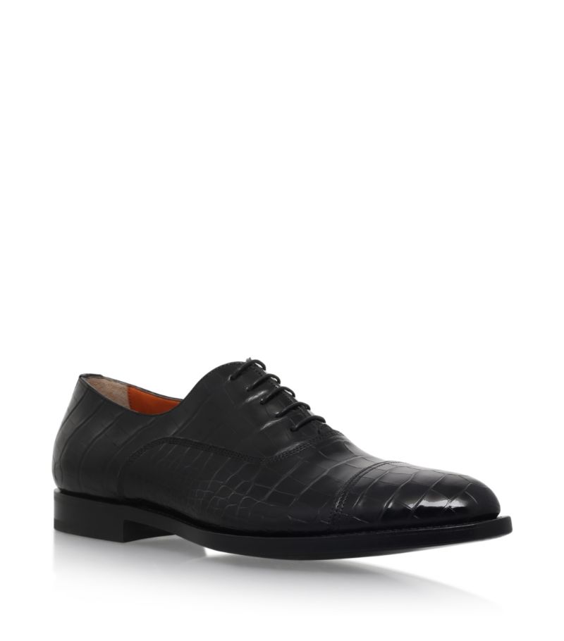 Santoni Santoni Crocodile Oxford Shoes