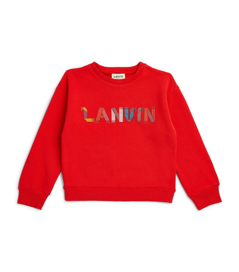 Lanvin Enfant Lanvin Enfant Cotton-Blend Logo Sweatshirt (4-14 Years)
