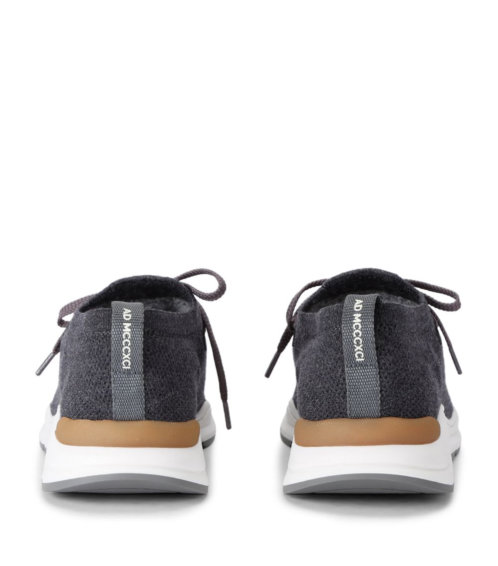 Brunello Cucinelli Kids Brunello Cucinelli Kids Cotton Knitted Sneakers