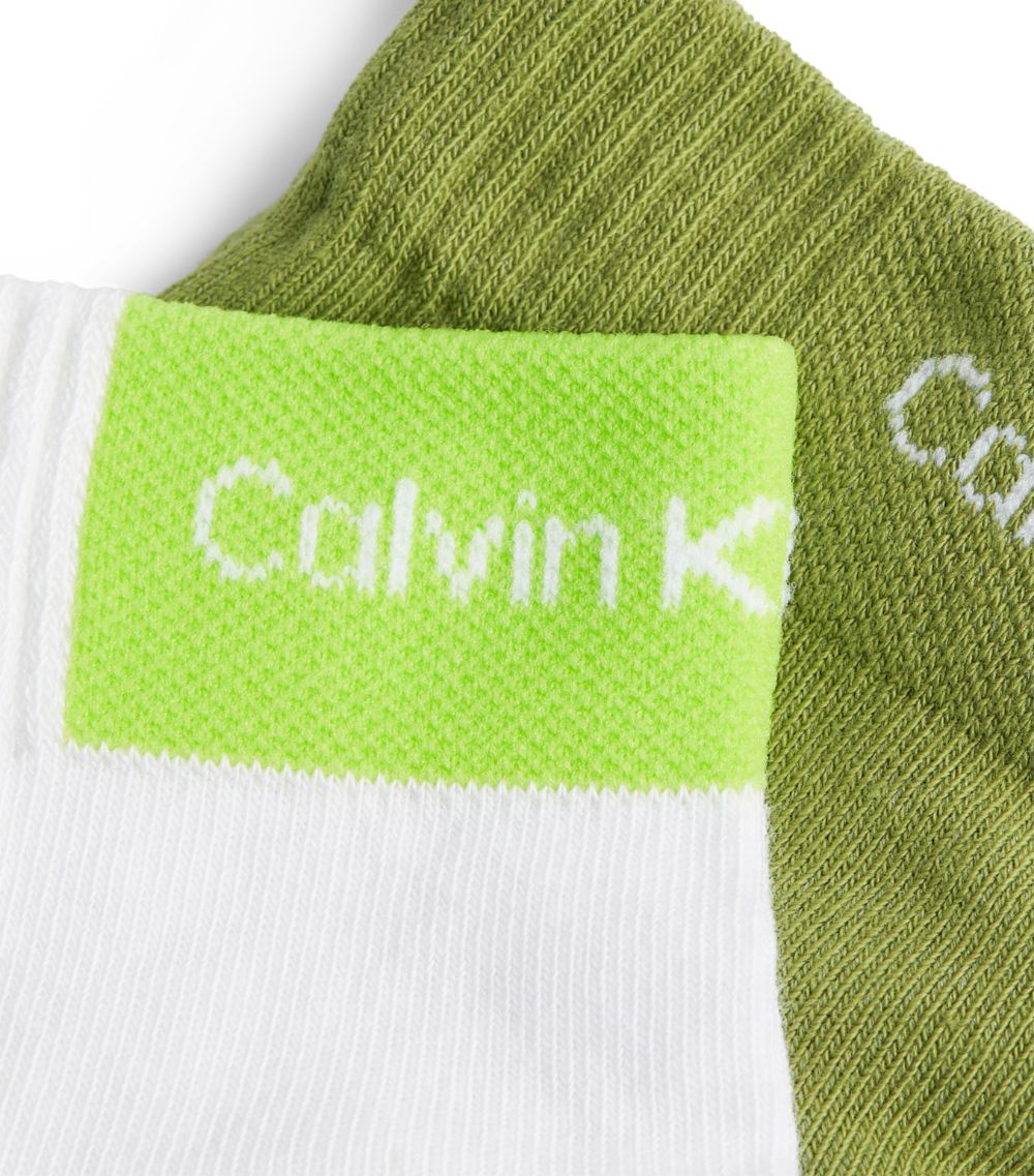 Calvin Klein Calvin Klein Logo Quarter Ankle Socks (Pack Of 2)