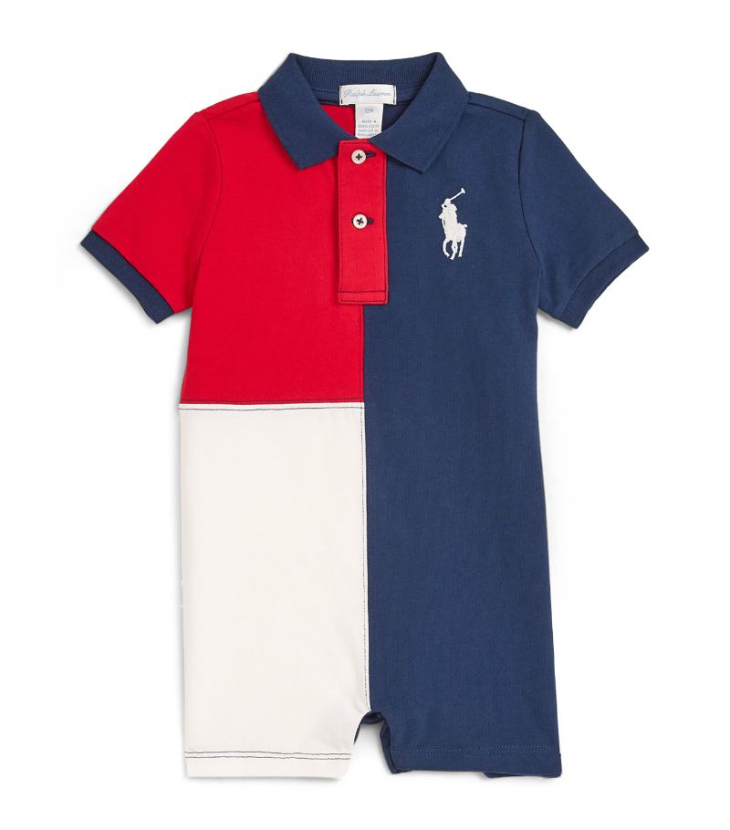 Ralph Lauren Kids Ralph Lauren Kids Cotton Polo Playsuit (3-12 Months)