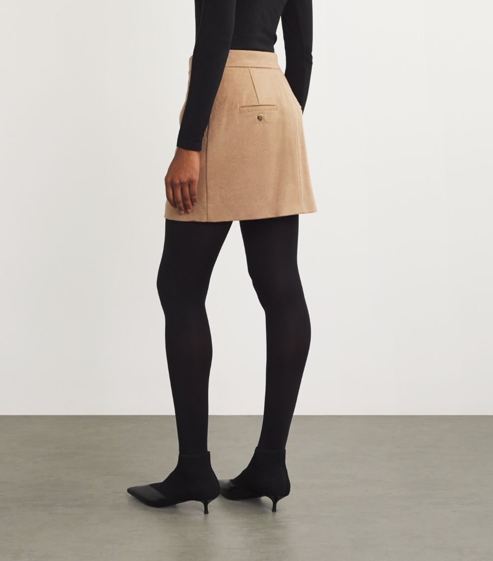 Max Mara Max Mara Camel Fur Mini Skirt