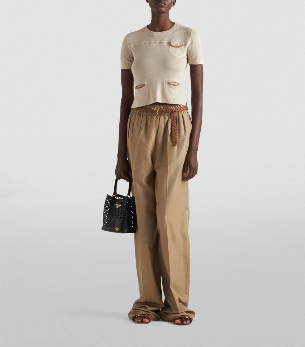 Prada Prada Oversized Silk Trousers