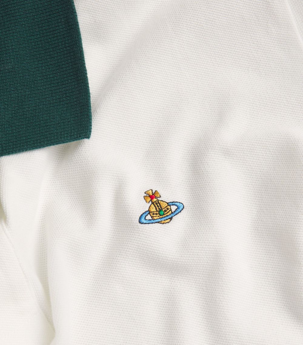 Vivienne Westwood Vivienne Westwood Orb-Embroidered Polo Shirt