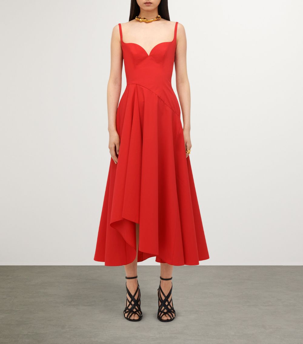 Alexander McQueen Alexander Mcqueen Asymmetric Midi Dress