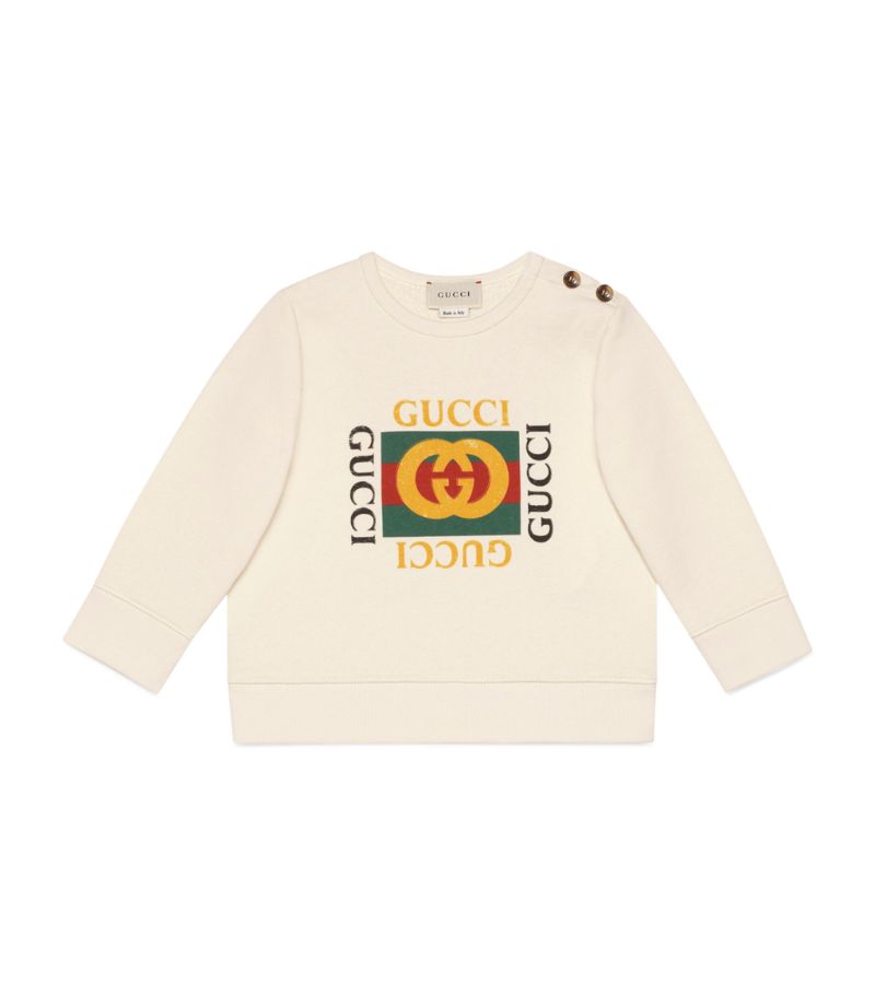 Gucci Gucci Kids Cotton Logo Sweatshirt