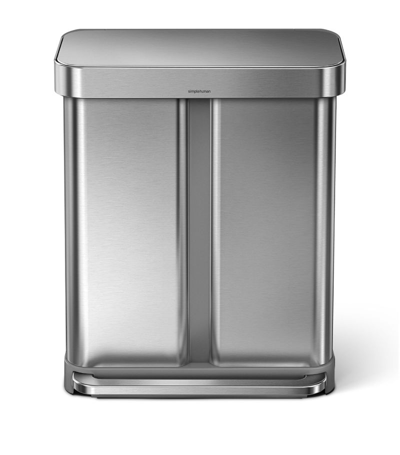 Simplehuman Simplehuman Rectangular Dual Compartment Recycle Bin (58L)