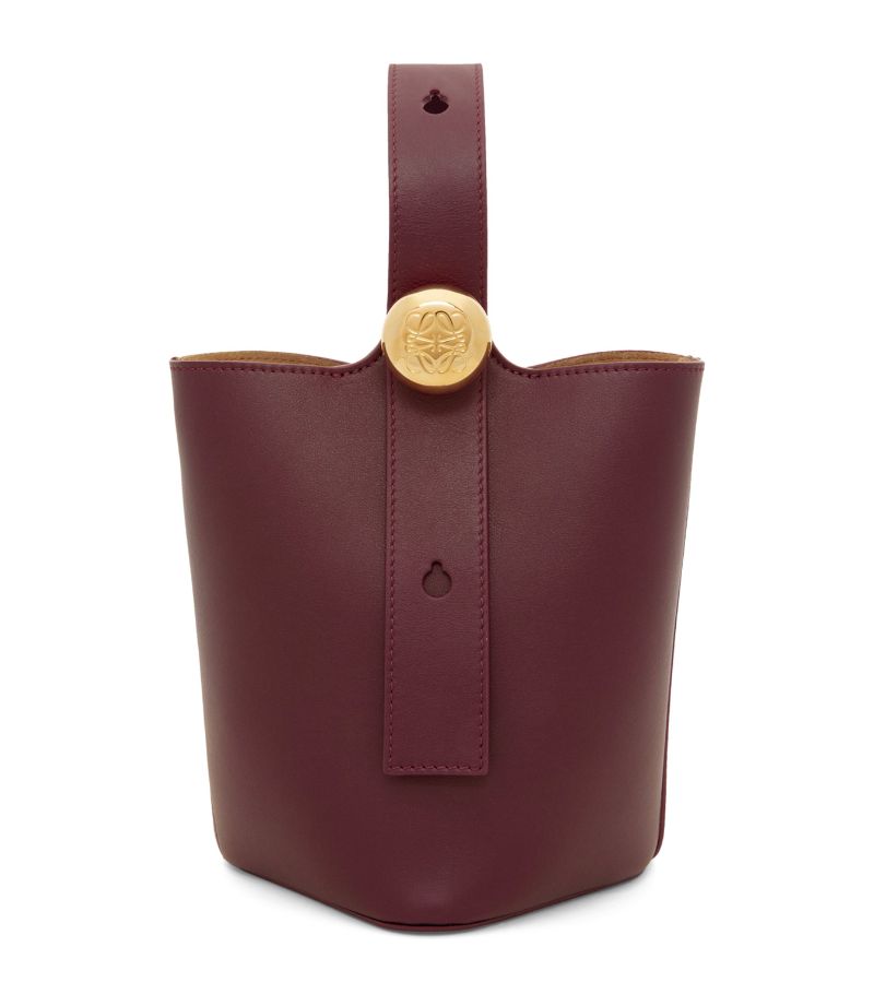 Loewe Loewe Mini Leather Pebble Bucket Bag