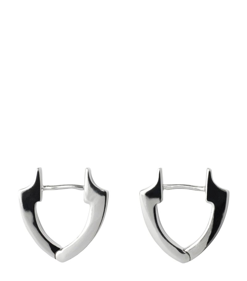 Burberry Burberry Sterling-Silver Shield Earrings