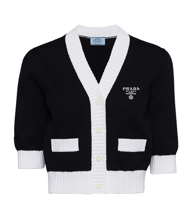 Prada Prada Cotton Cropped Cardigan