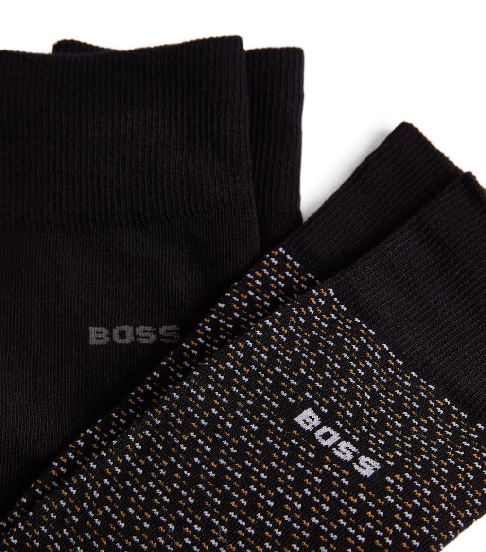 BOSS Boss Mini Pattern Socks (Pack Of 2)