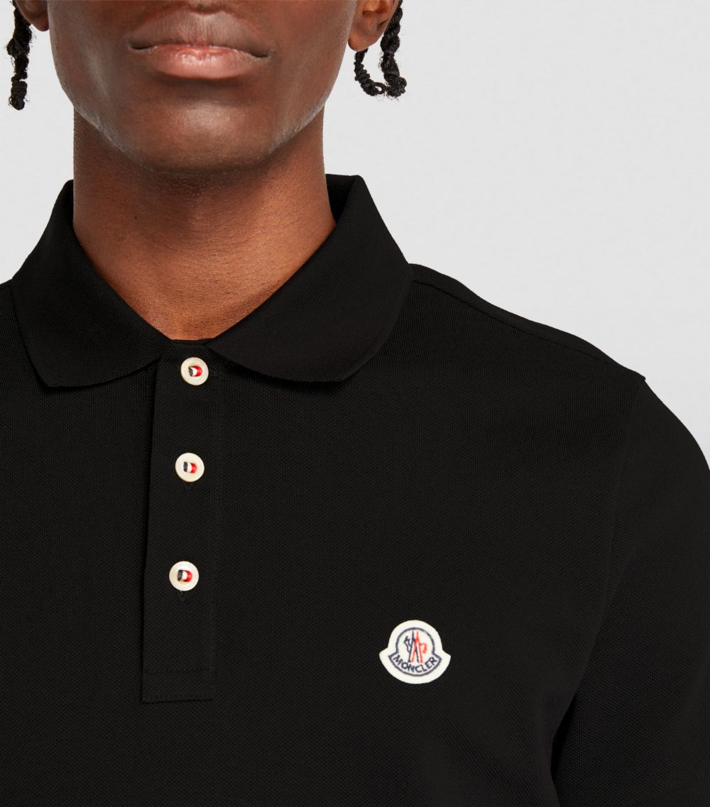 Moncler Moncler Piqué Logo-Patch Polo Shirt