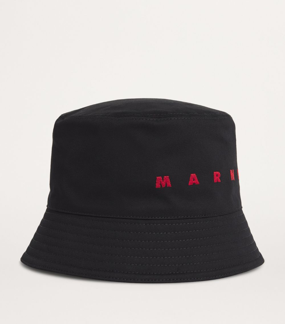 Marni Marni Embroidered Logo Bucket Hat