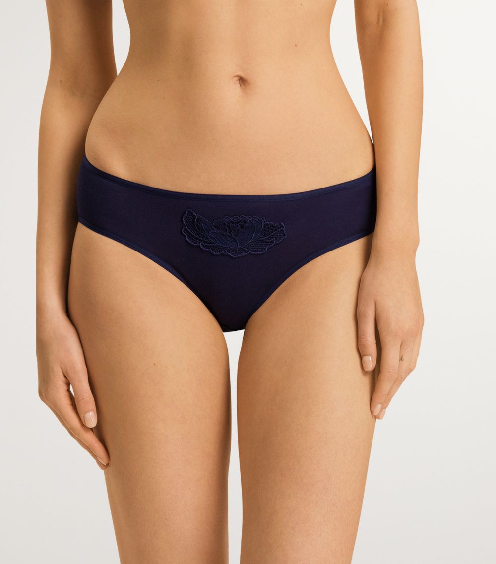 Hanro Hanro Embroidered Anne Midi Briefs