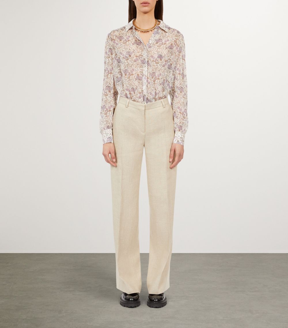 The Kooples The Kooples Linen Tailored Trousers