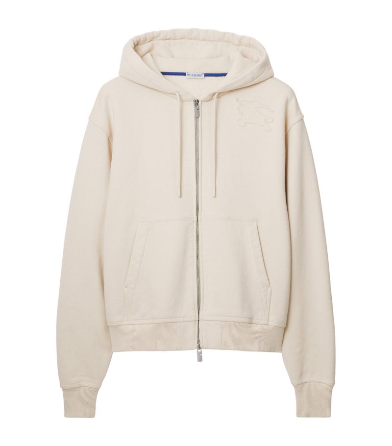 Burberry Burberry Cotton Ekd Zip-Up Hoodie