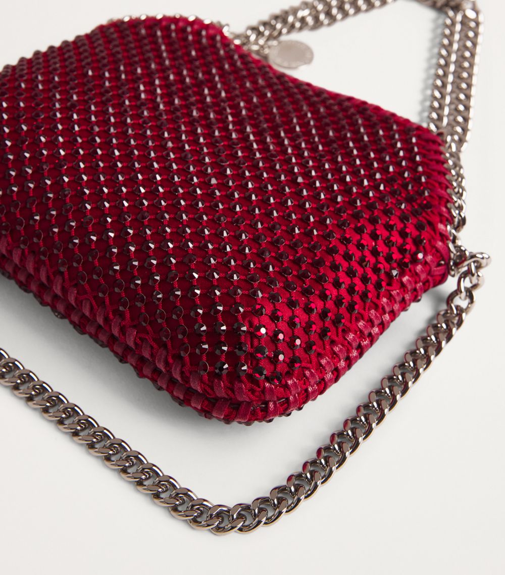 Stella McCartney Stella Mccartney Mini Crystal-Mesh Falabella Cross-Body Bag