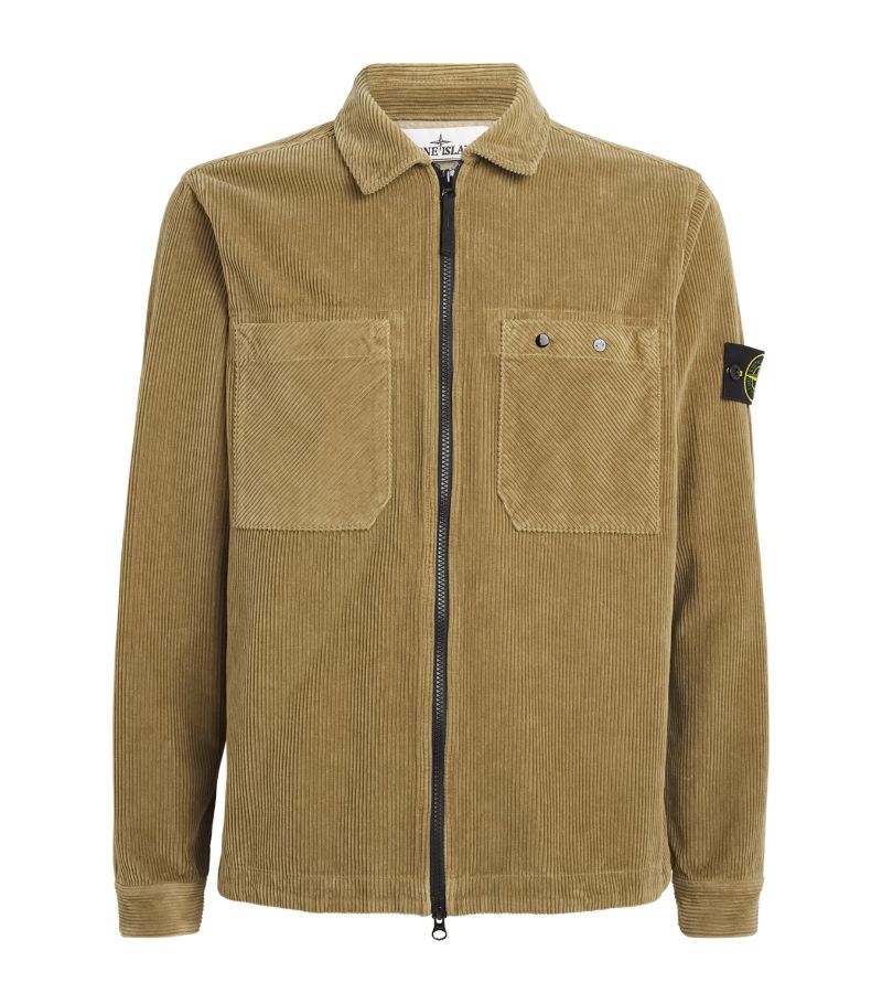 Stone Island Stone Island Corduroy Zip-Up Shirt