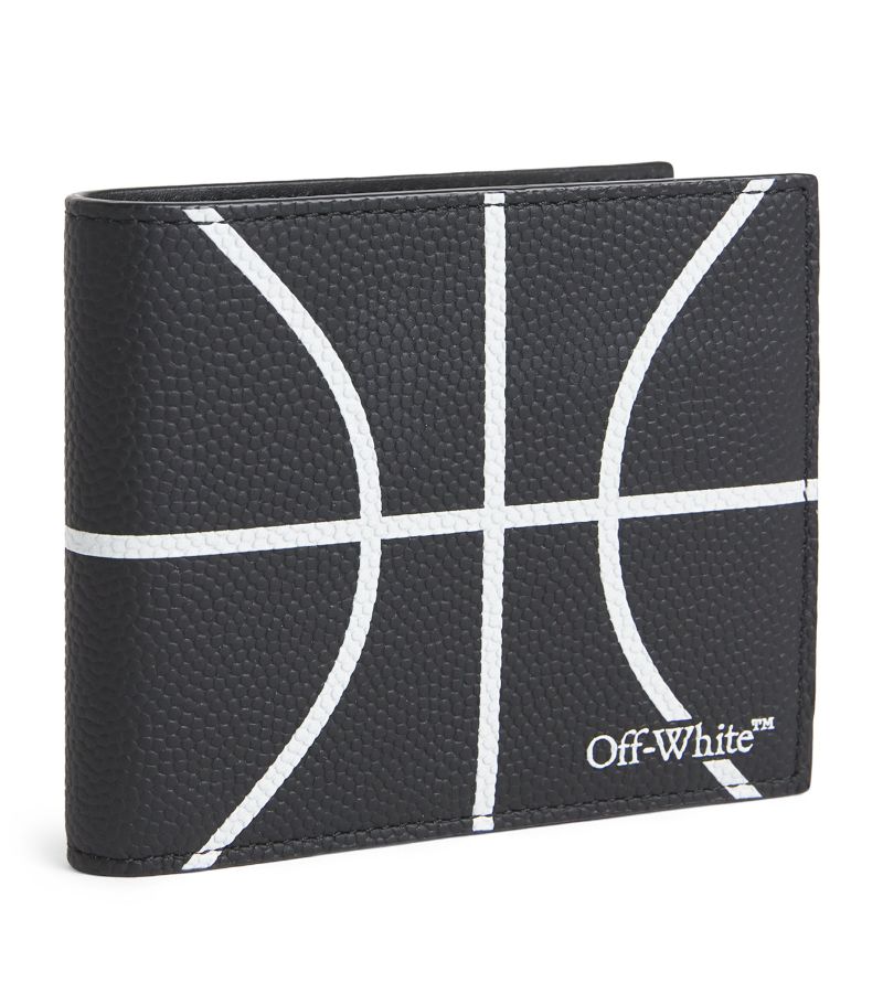 OFF-WHITE Off-White Leather Basketball Bi-Fold Wallet