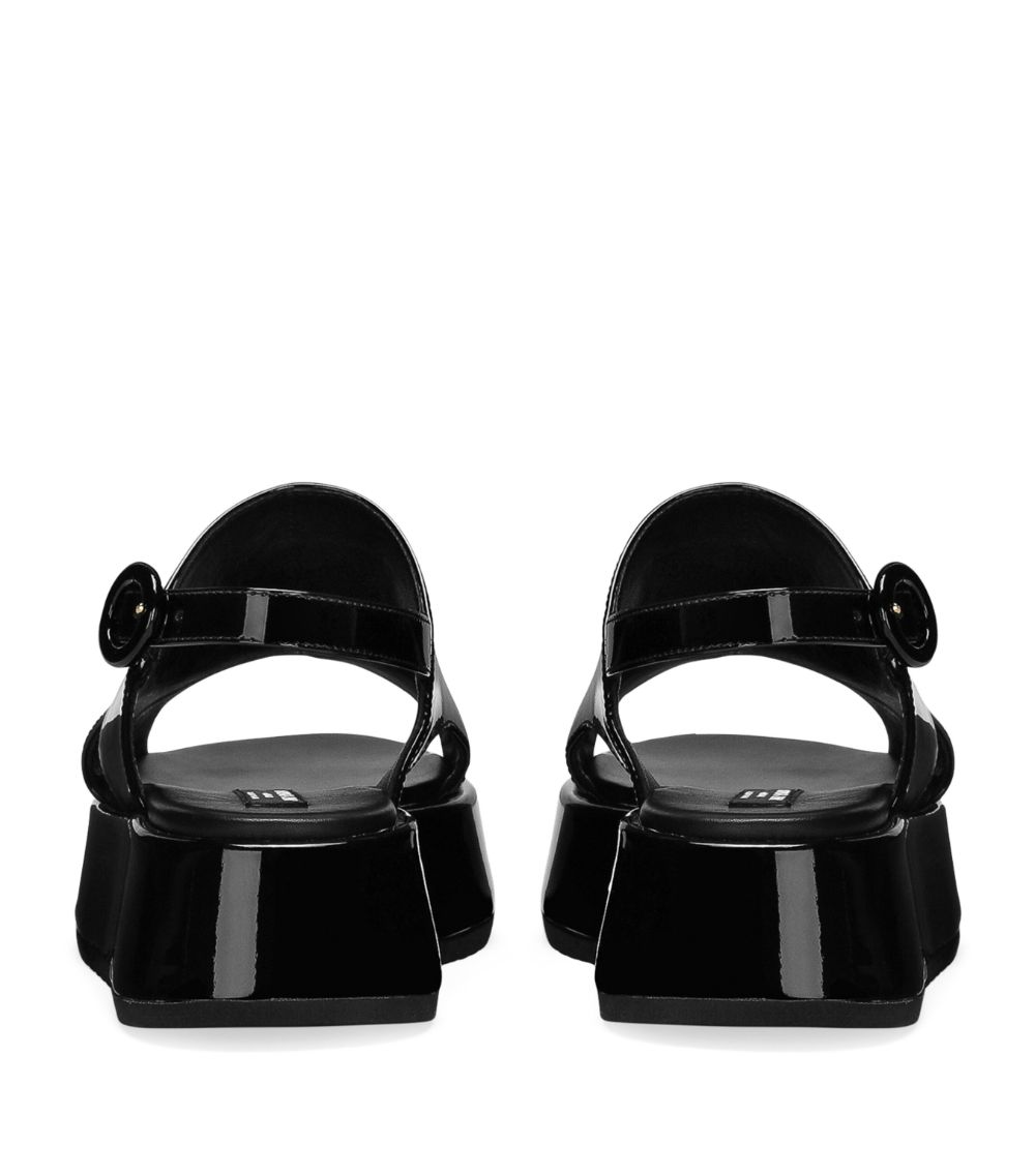 Dolce & Gabbana Dolce & Gabbana Kids Patent Leather Wedge Sandals