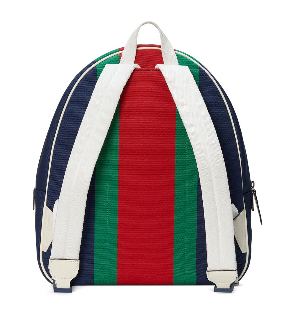 Gucci Gucci Kids Canvas Web Stripe Backpack