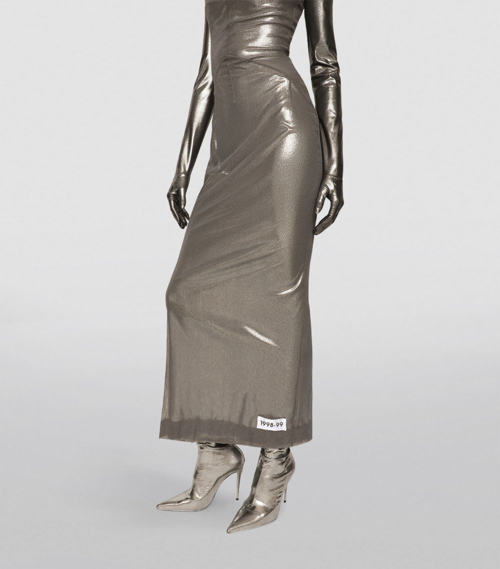 Dolce & Gabbana Dolce & Gabbana KIM DOLCE & GABBANA Metallic Maxi Dress