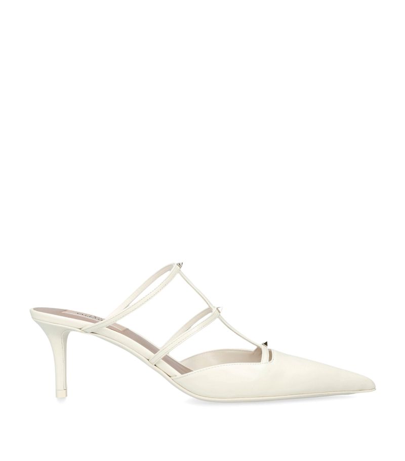 VALENTINO GARAVANI Valentino Garavani Leather Rockstud Mules 50