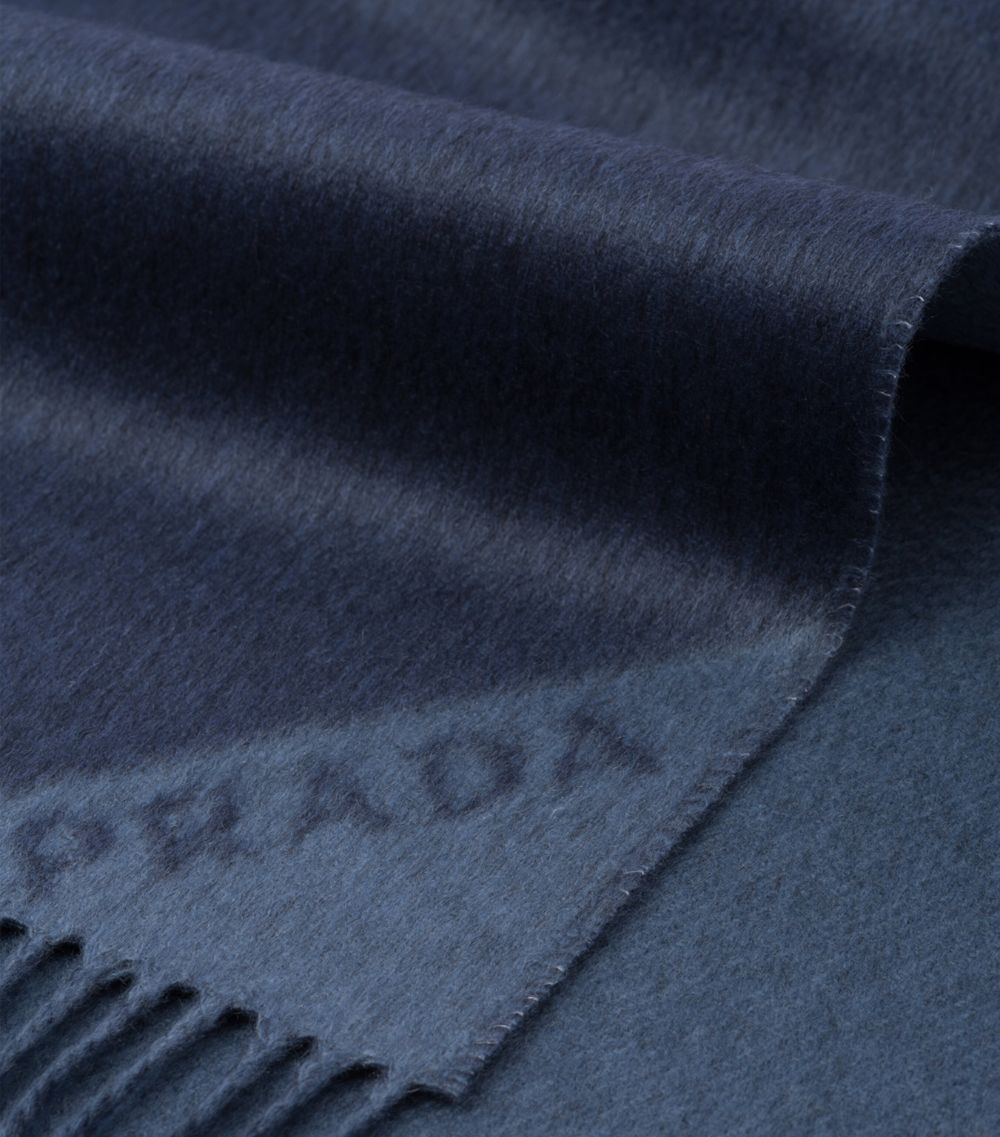 Prada Prada Cashmere Logo Scarf