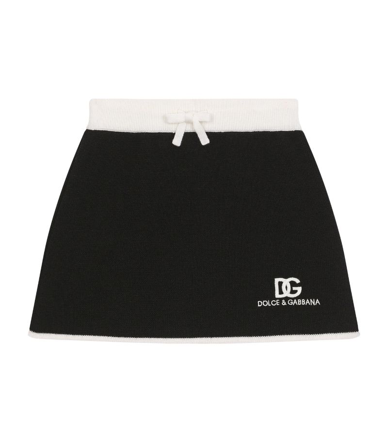 Dolce & Gabbana Dolce & Gabbana Kids Wool Logo Skirt (2-6 Years)